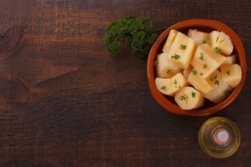 Manihot esculenta (cassava, yuca, manioc, mandioca, Brazilian arrowroot)