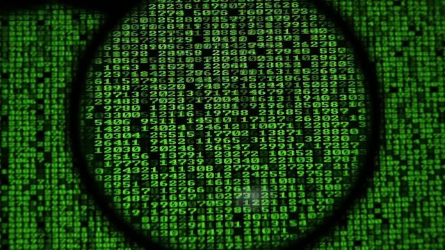 Moving Computer Codes on a monitor 
