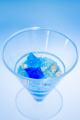 Blue glass