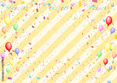 風船 紙吹雪 旗 ストライプ背景 Wall Mural Wallpaper Murals Kid A 風船 紙吹雪 旗 ストライプ背景 Wall Mural Wallpaper Murals Kid A