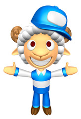 3D Service Sheep Mascot has been welcomed with both hands. 3D Animal Character Design Series.