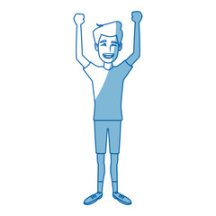 young man standing gesturing character person image