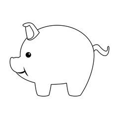 piggy safety money bank concept