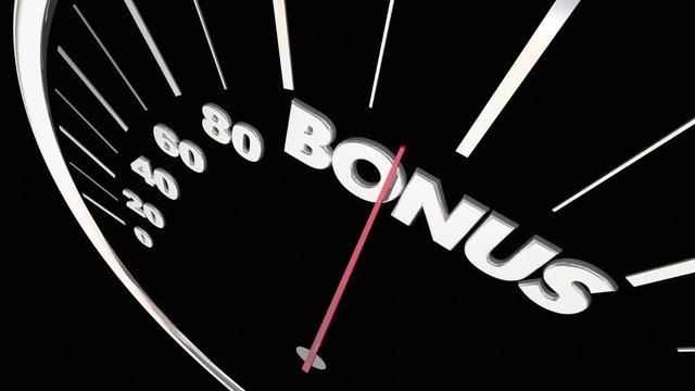 Bonus Extra Benefit Speedometer Measure Results 3d Animation