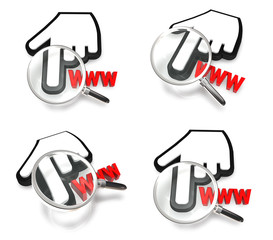 3d big cursor and magnifier array