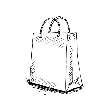 recommend clip art: Sketchy of shopping bag.