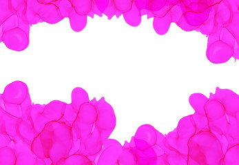 Pink splash center copy space horizontal