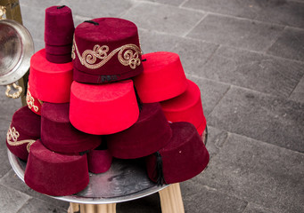 Turkish fez, traditional ottoman hat