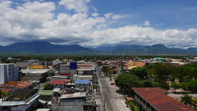 A view of Dumaguete City skyline facing Mt. Talinas. Although dwarfed by the modern buildings now, historical Spanish watchtower can also be seen in the video. Presented as fast motion (time lapse).
