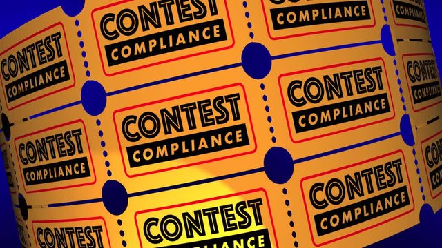 Contest Compliance Law Regulations Tickets 3d Animation
