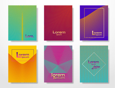 Abstract template collection. Vector set.