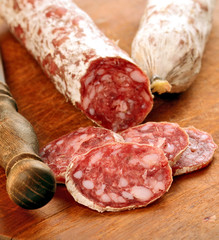 Sliced salami