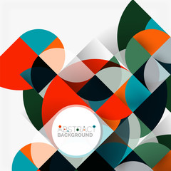 Obraz premium Modern geometrical abstract background circles