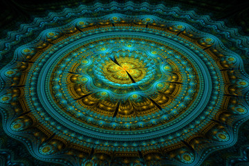 Fractal julian concentric circles wave