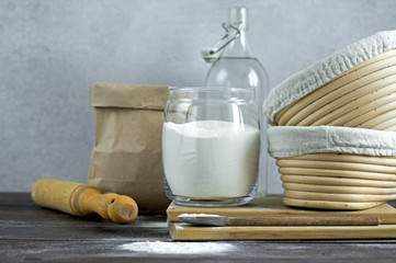 ingredients for baking bread