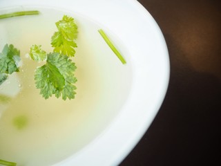 Chicken soup stock
