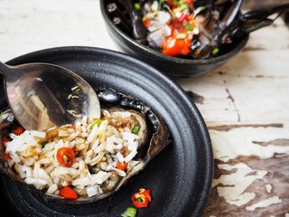 Soy sauce marinated crab Korean food