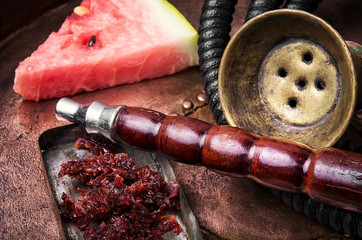 shisha hookah with watermelon