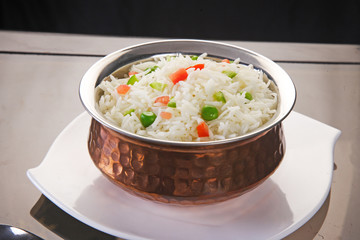 Shai Pulao or Vegetable Rice or Indian Vegetable Biryani