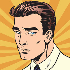 avatar portrait sad man