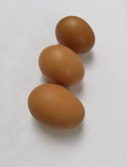 Eggs isolated