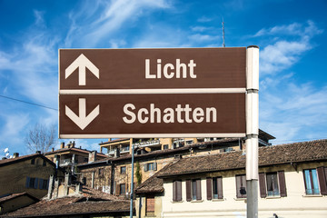 Obraz premium Schild 230 - Licht