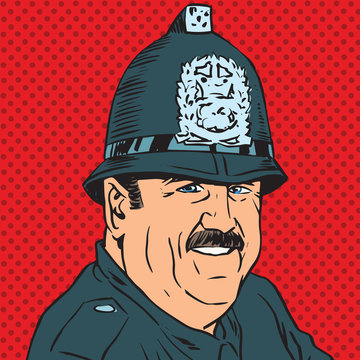 Avatar Portrait Of A British Police Officer