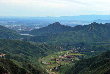 Fototapeta premium View from Great Wall in China