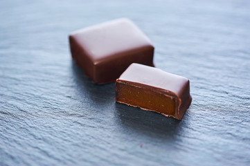 Hand made apricot marmalade in Chocolate Dipped