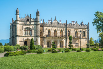 Dadiani Palace located inside a park in Zugdidi, Georgia