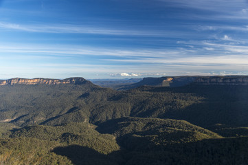 Landscape view of Blue Mountains national park