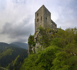 Fototapeta na wymiar Strecno castle, Slovakia