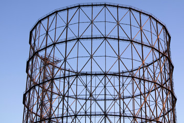 Old gasometer in Rome