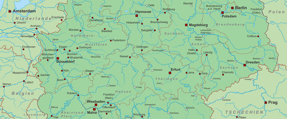 Mitteldeutschland (Landkarte)