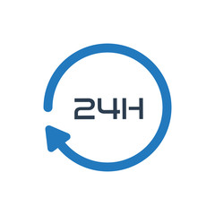 24 Hour Service Icon