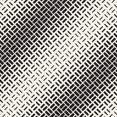 Repeating Rectangle Halftone. Modern Geometric Lattice Texture. Vector Seamless Monochrome Pattern