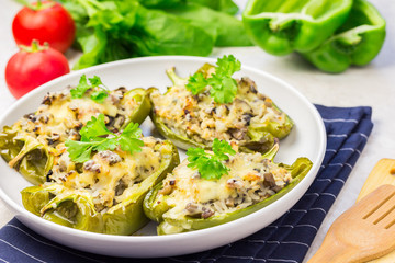  Mexican quinoa stuffed peppers.