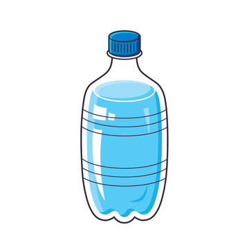 Water bottle vector icon isolated.