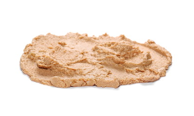 Liver pate isolated on white background