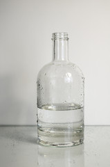 Bouteille Whisky avec gouttes d'eau