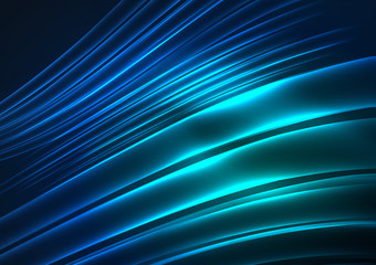 Glowing futuristic lines