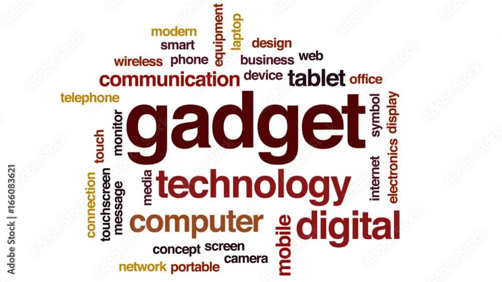 Poster gadget animated word cloud, text design animation.