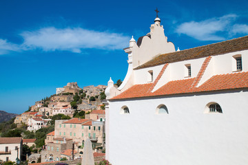 Eglise et village de Corbara, Haute-Corse