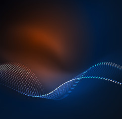 Vector wave particles background