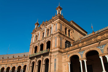Fototapeta premium PLAZA DE ESPANA, SEVILLE, SPAIN 
