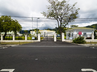 Karibik, kleine Antillen, Departement Guadeloupe, Dominica, Hauptstadt Roseau Präsidentenpalast