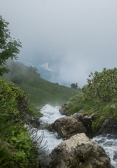 Mountain river / mountain river in the Caucasus