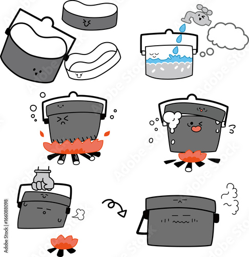 ディズニー画像のすべて 新鮮な飯盒 炊爨 イラスト