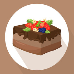 cakes icon template on white background Vector illustration