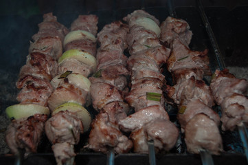 Шашлык на мангале